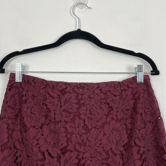 Lulus Live For The Night Womens L Tiered Lace Skirt Top Set Lined Cap Sleeve - Picture 8 of 12